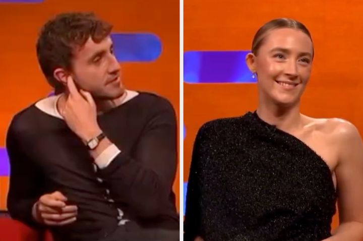 Paul Mescal and Saoise Ronan on The Graham Norton Show last month