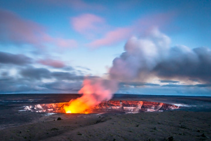 You can sleep near an active volcano at Hawaii's Volcano House on the Big Island.