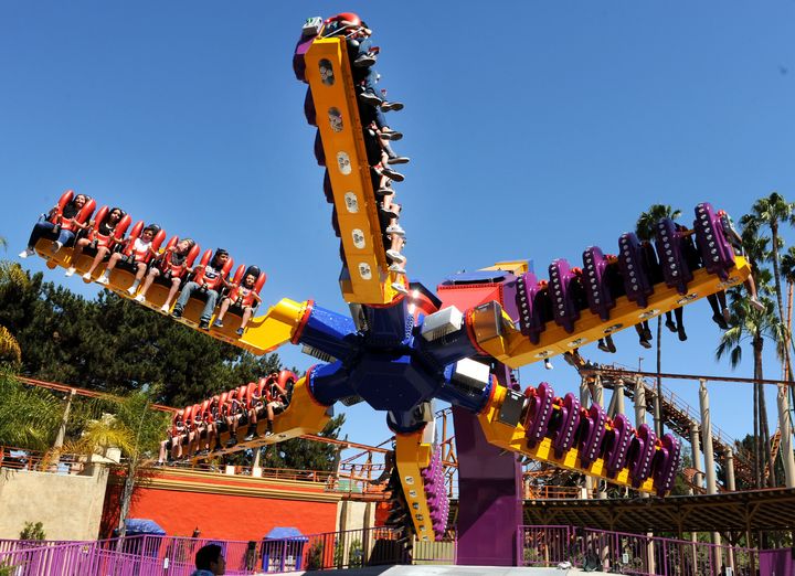 The Sol Spin ride at Knott's Berry Farm, pictured in 2017.