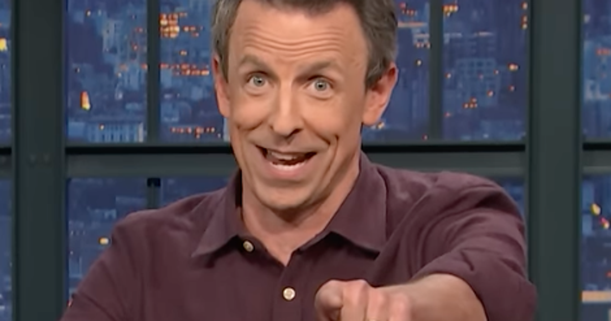 NextImg:Seth Meyers Spots Wild Detail In New Trump Post: ‘What The F**k Is Wrong With You?’