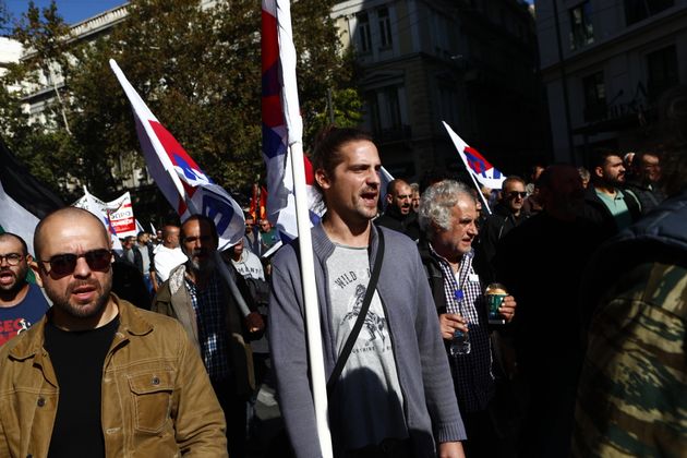 Εικόνες από τις πορείες στην Αθήνα