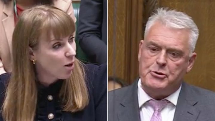 Angela Rayner clashed with Lee Anderson at PMQs.