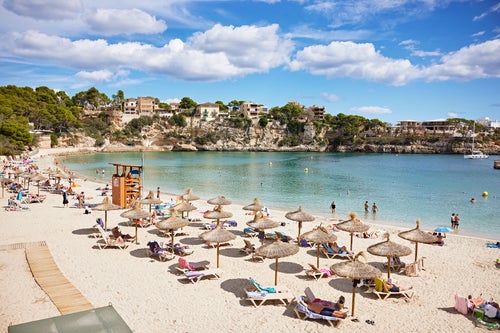 Mallorca’s shorelines are noted for their stunning beaches, some of which feature cliffs and rocky coves, while others are covered in fine white sand.