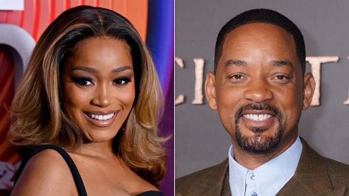 Actors Keke Palmer (left) and Will Smith.