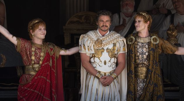 Fred Hechinger plays Emperor Caracalla, Pedro Pascal plays General Acacius and Joseph Quinn plays Emperor Geta in 