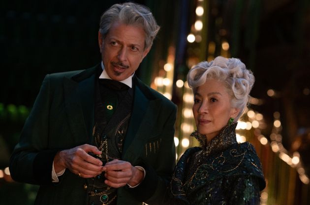 Jeff Goldblum and Michelle Yeoh as the villain's of the piece, the Wizard of Oz and Madame Morrible