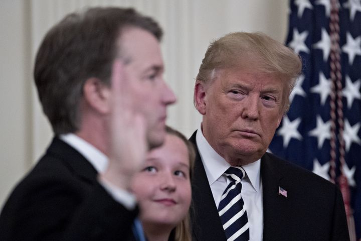 In his first presidential term, Trump nominated now-Supreme Court Justice Brett Kavanaugh in spite of multiple allegations of sexual misconduct in the judge's college years.