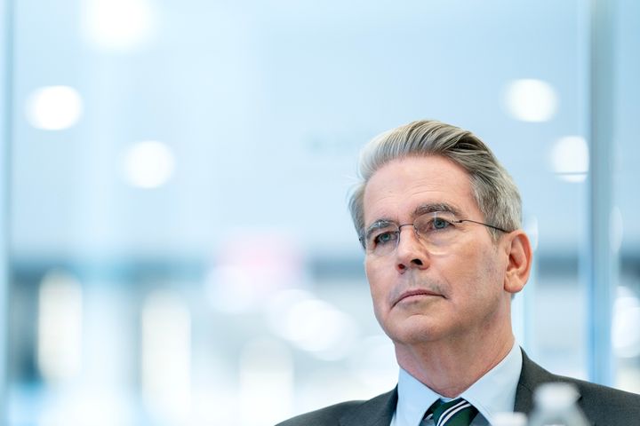 Scott Bessent, founder and chief executive officer of Key Square Group LP, during an interview in Washington, DC, US, on Friday, June 7, 2024. Photographer: Stefani Reynolds/Bloomberg via Getty Images