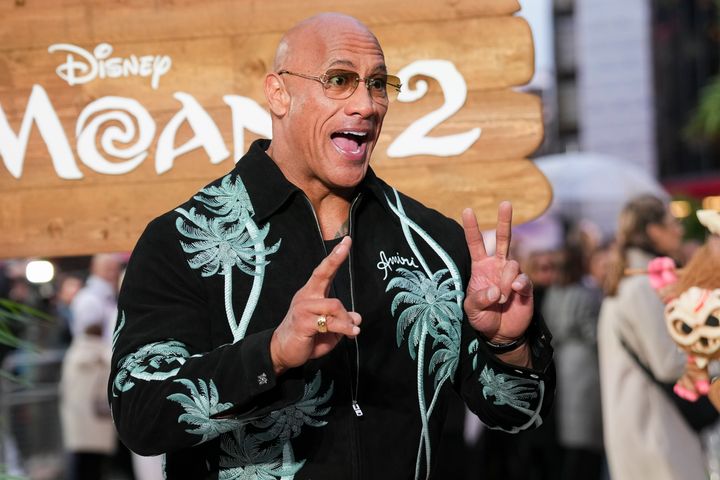 Dwayne 'The Rock' Johnson at the premiere of Moana 2 over the weekend