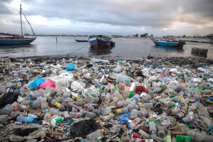 Litter and debris blanket the shoreline in Cap-Haitien, Haiti. Sixty-six countries plus the European Union are meeting in South Korea to address the total plastic on Earth.