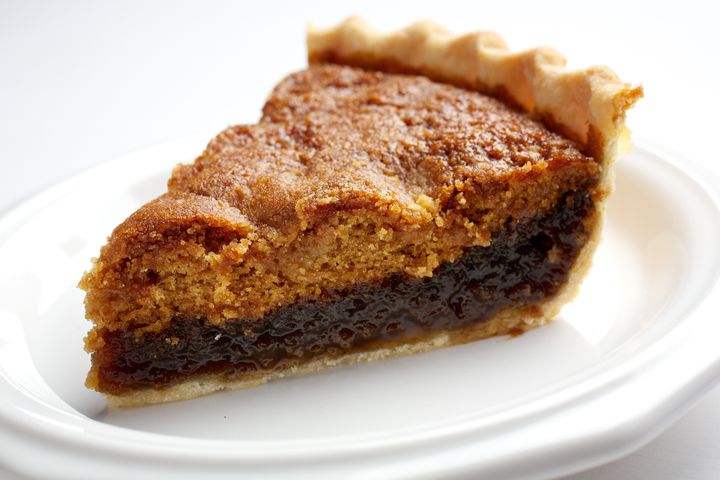 Shoofly pie is traditionally served for breakfast rather than as a dessert.