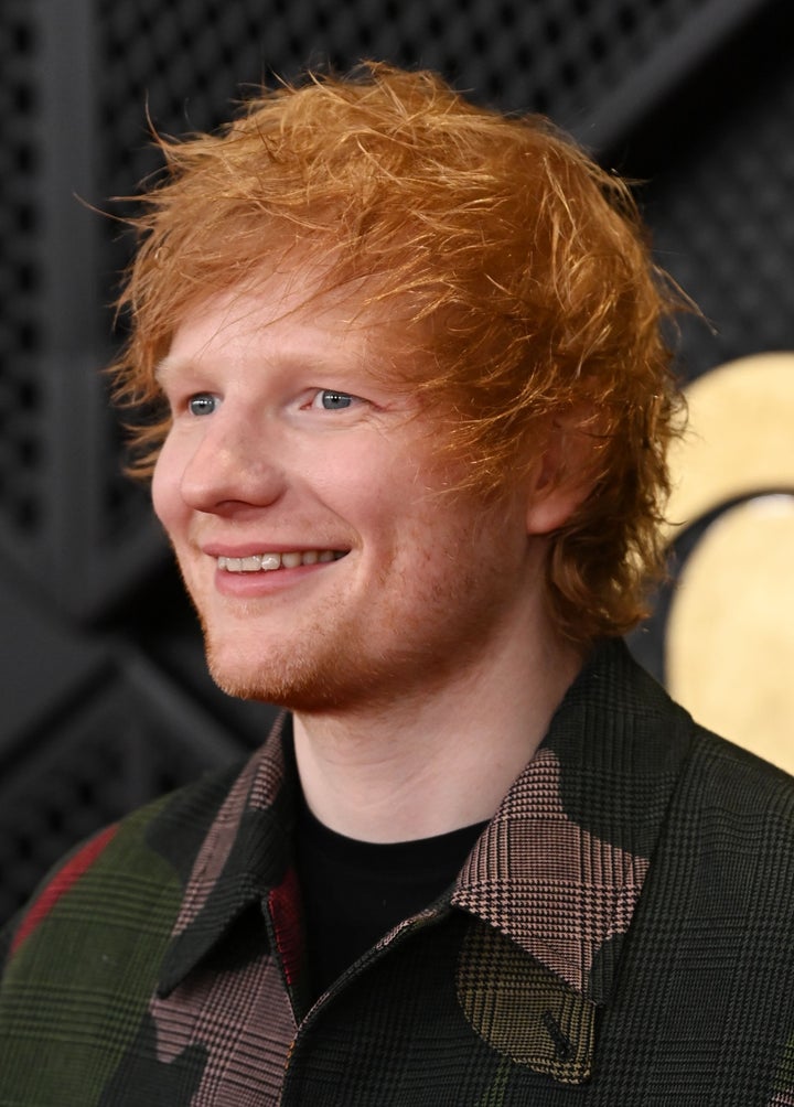 Ed Sheeran at the 2024 Grammys