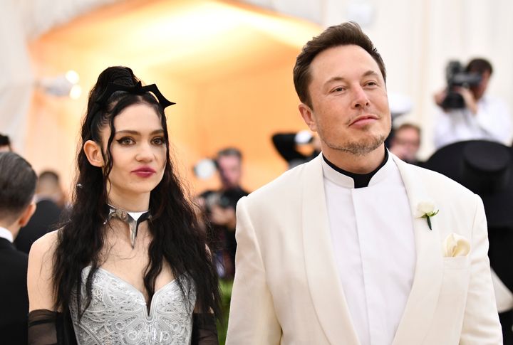 From left: Grimes and Elon Musk attend the 2018 Met Gala together. The singer discussed her custody fight with the tech CEO in a lengthy social media post last week.