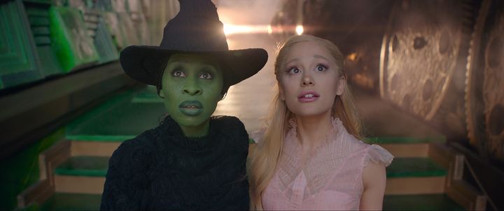 Cynthia Erivo and Ariana Grande as Elphaba and Glinda in Wicked