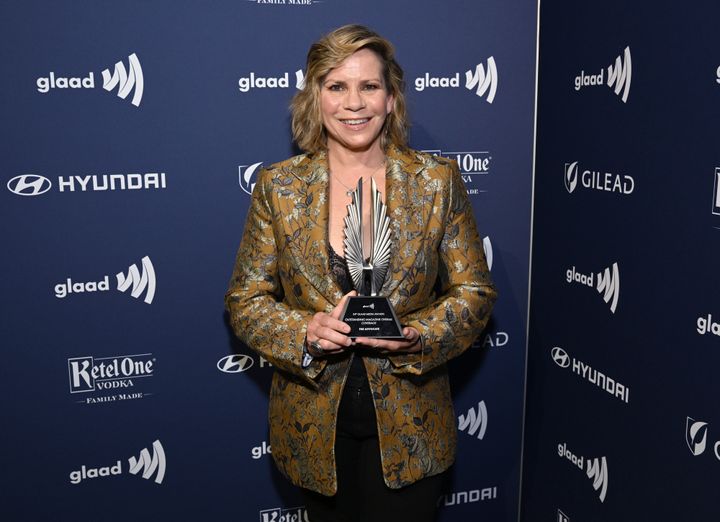 Tracy Gilchrist attends the GLAAD Media Awards at the Beverly Hilton on March 30, 2023, in Los Angeles.