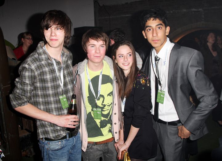  "Skins" actors Nicholas Hoult, Joseph Dempsie, Kaya Scodelario and Dev Patel in 2008. 