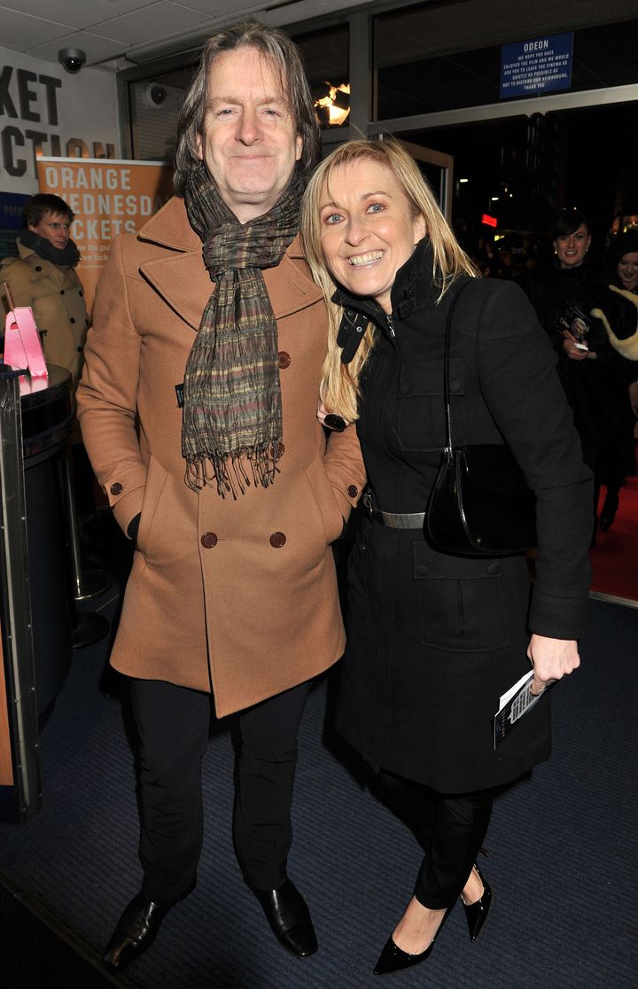 Martin Frizell and Fiona Phillips in 2013