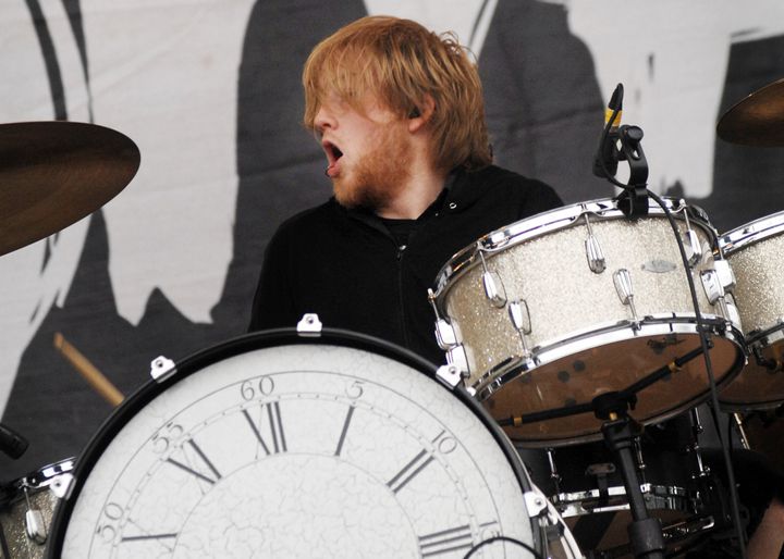 Bob Bryar plays with My Chemical Romance at Belgium's Rock Werchter Festival in June 2007. The drummer recently passed away at the age of 44.