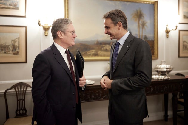 Στιγμιότυπο από παλαιότερη συνάντηση Μητσοτάκη - Στάρμερ, όταν ο Βρετανός πολιτικός ήταν αρχηγός της αξιωματικής αντιπολίτευσης στο Ηνωμένο Βασίλειο