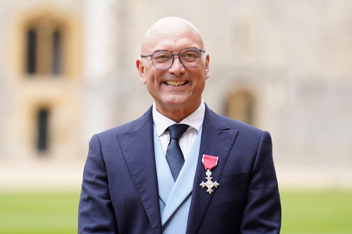 Gregg Wallace after being made a Member of the Order of the British Empire (MBE) by the Princess Royal at Windsor Castle last year.