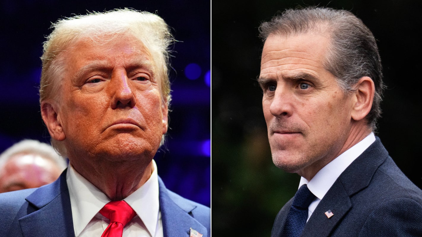 Donald Trump and Hunter Biden