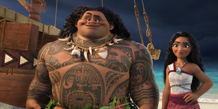 Dwayne "The Rock" Johnson returns as Maui in Moana 2