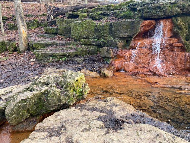 A waterfall at Glen Helen Nature Preserve in Yellow Springs, Ohio.