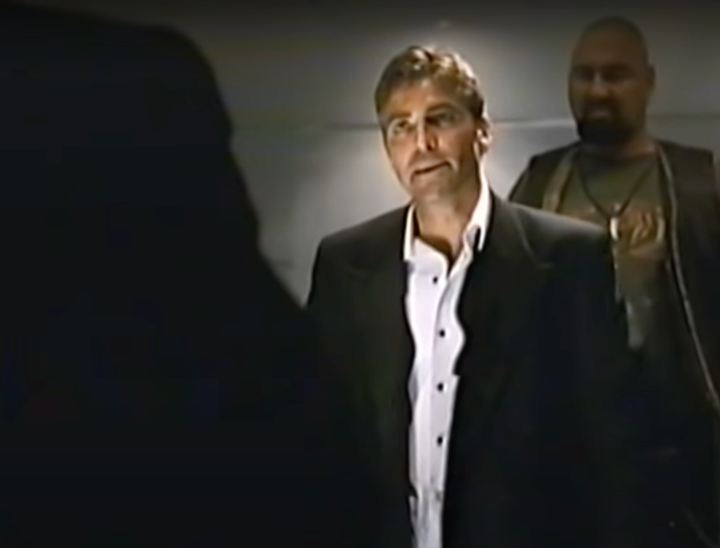 George Clooney and Scott L Schwartz share the screen in Ocean's Eleven