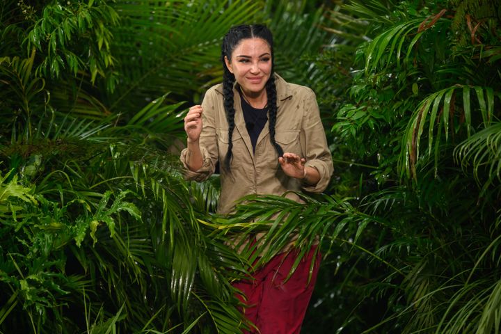 Tulisa in the I'm A Celebrity jungle last week