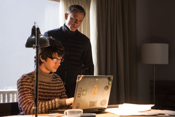 Ben Whishaw and Daniel Craig as Q and James Bond in Spectre