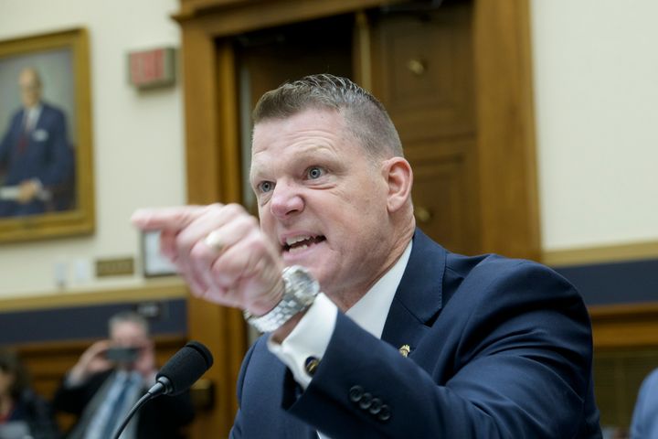 Secret Service acting Director Ronald L. Rowe Jr. responds to questions from Rep. Pat Fallon during Thursday's hearing.