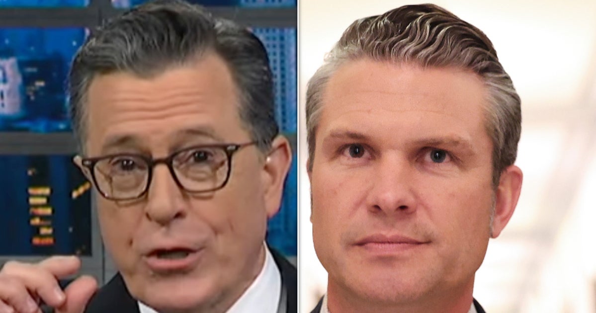 Stephen Colbert Cooks Pete Hegseth Over His 'Tiny' Approach To 'Damage Control'