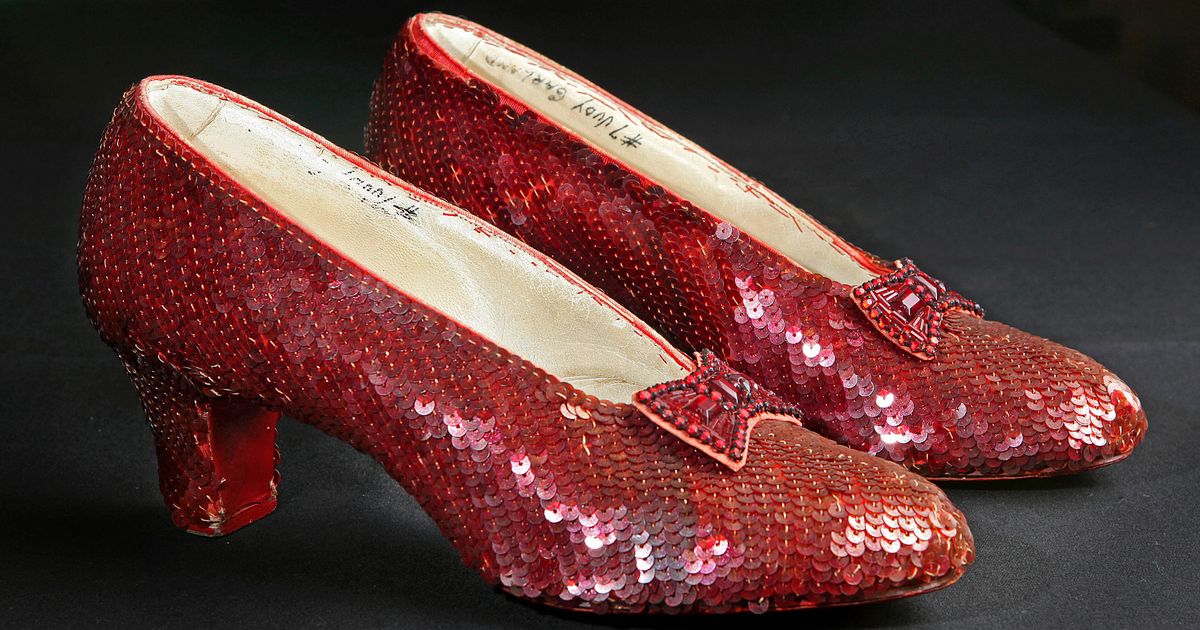 Stolen Ruby Slippers Worn By Judy Garland In ‘The Wizard Of Oz’ Auctioned For  Million