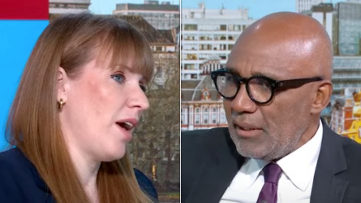 Angela Rayner speaking to Trevor Phillips on Sky News