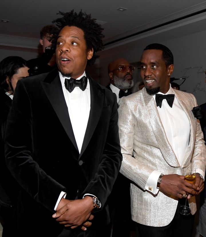 Jay-Z and Sean Combs attend the Sean Combs 50th Birthday Bash presented by Ciroc Vodka on December 14, 2019 in Los Angeles.