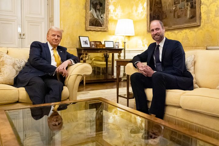 President-elect Donald Trump met with Prince William at the U.K. Ambassador's residence in Paris, France.