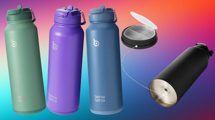 This water bottle has a secret compartment for storing your precious little items, and it's on sale right now.