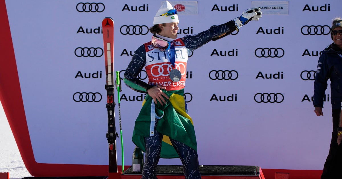 NextImg:Brazilian Skier Celebrate World Cup Success With Snow Samba