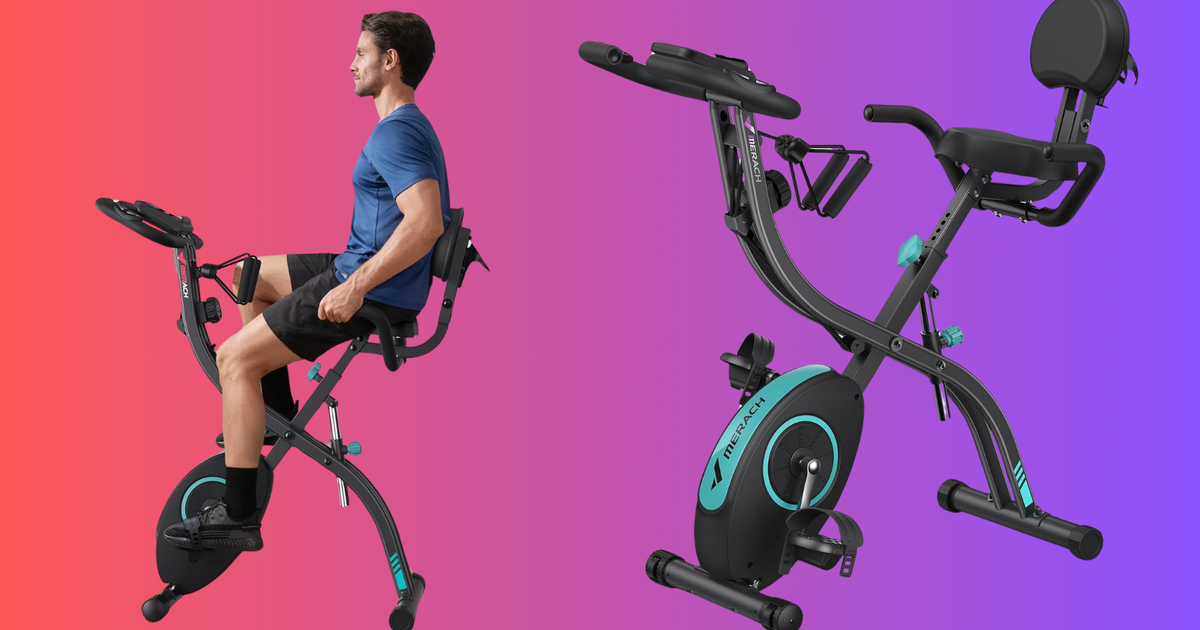 This Folding Exercise Bike Is On Sale For 0 At Amazon