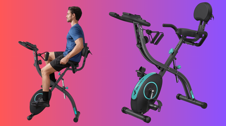 This folding exercise bike is a great way to stay in shape, even when it's nasty out. Get it at the lowest price of the year on Amazon.