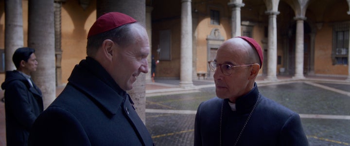 The Greatest Movies Of 2024 — And No, 'Depraved' Is not One in every of Them 5 Ralph Fiennes and Stanley Tucci in "Conclave."