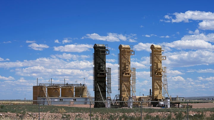 Well pads used for horizontal drilling are seen in July 2023 in Utah's Uinta Basin near Duchesne, Utah.