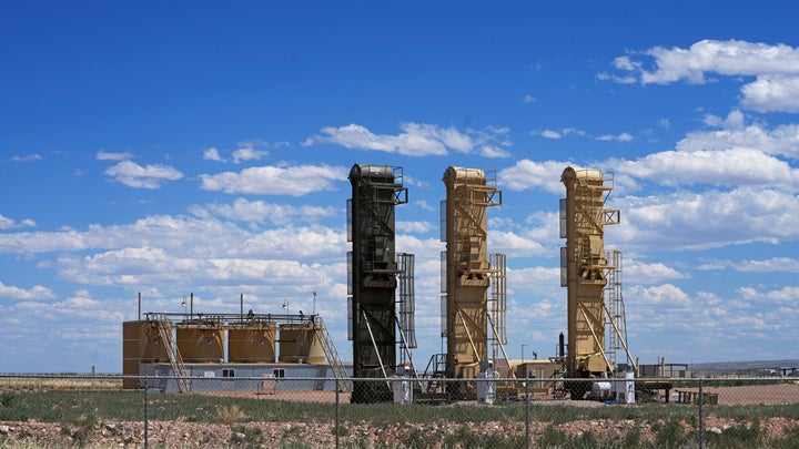 Well pads used for horizontal drilling are seen in July 2023 in Utah's Uinta Basin near Duchesne, Utah.