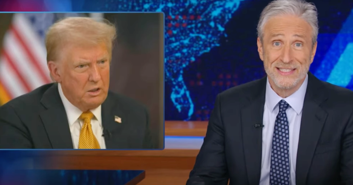 NextImg:Trump's 'F**king Weird' Habit Exposed On Europe Trip: Jon Stewart
