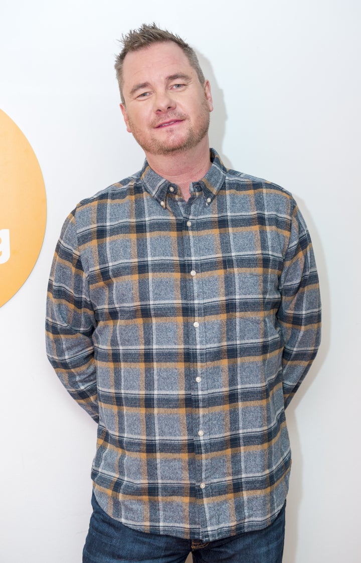 Tony Mortimer backstage at Good Morning Britain in 2015