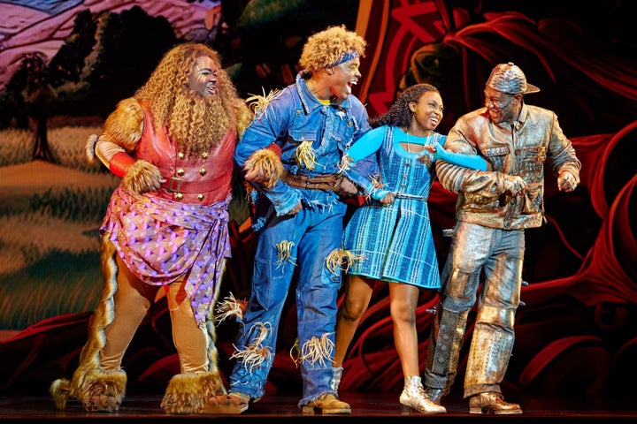 (Left to right) Kyle Ramar Freeman, Avery Wilson, Nichelle Lewis and Phillip Johnson Richardson in a scene from "The Wiz."