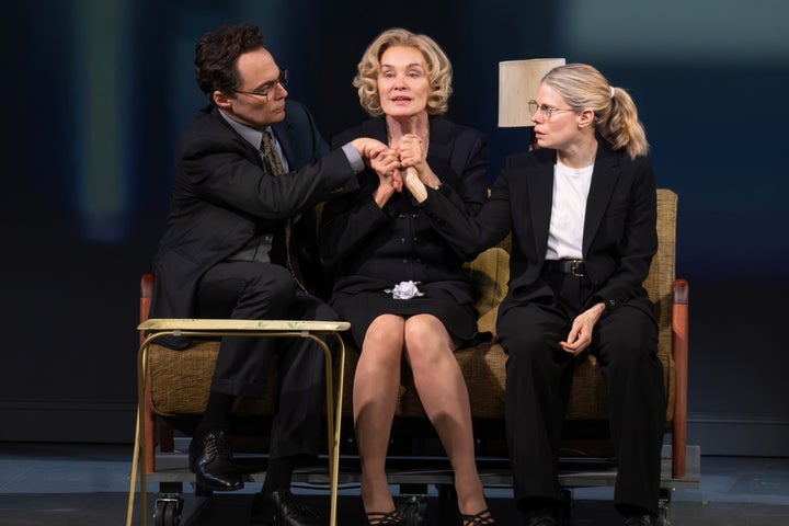 (Left to right) Celia Keenan-Bolger, Jessica Lange and Jim Parsons in "Mother Play."