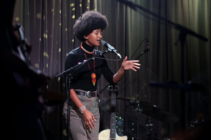 Willow performs live at the GRAMMY Museum in Los Angeles.