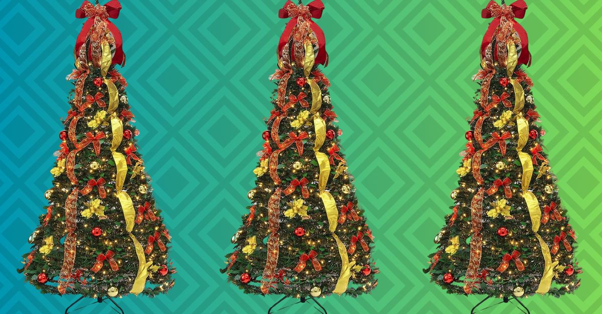 Pre-Decorated Pop-Up Christmas Tree Is 25% Off On Amazon