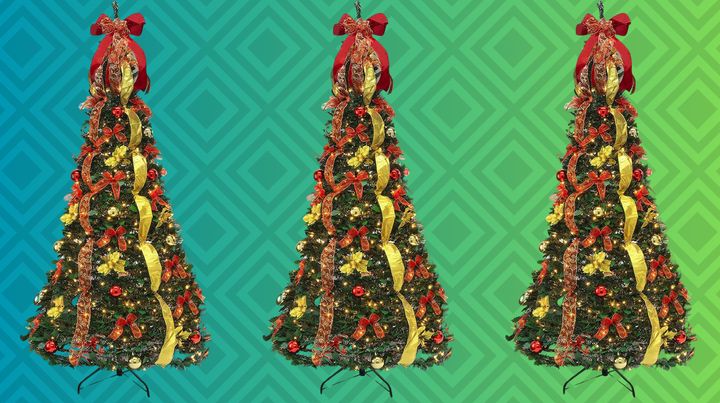 This Christmas tree pops up and breaks down in minutes, and it's 25% off today.